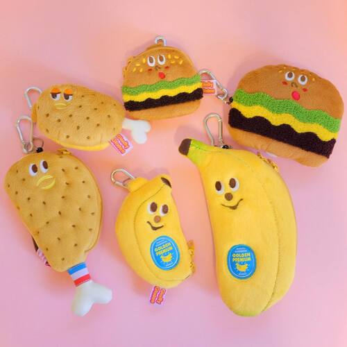 GLADEE可爱毛绒收纳包卡包