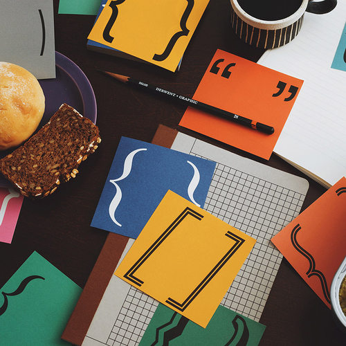 括号便签本灼热Flaming抽象艺术