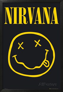 Kurt Cobain 柯本 涅槃 Nirvana 美国进口 原版摇滚音乐吉他海报
