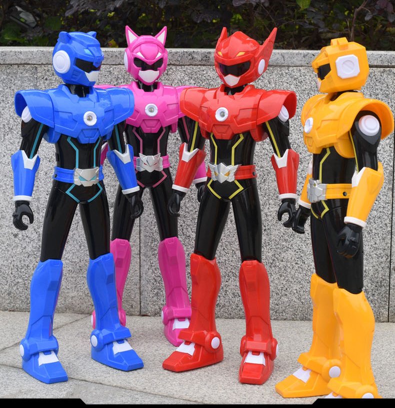 迷你特工队玩具豪华版声光人偶超大号45特工战士弗特露西关节可动