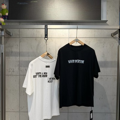 2026美式字母印花落肩短袖T恤