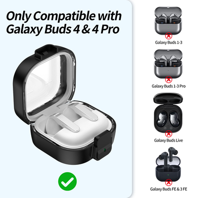 适用于三星buds4保护套galaxy buds4新款buds4pro耳机保护壳galaxy buds4pro透明盖全包防摔后外