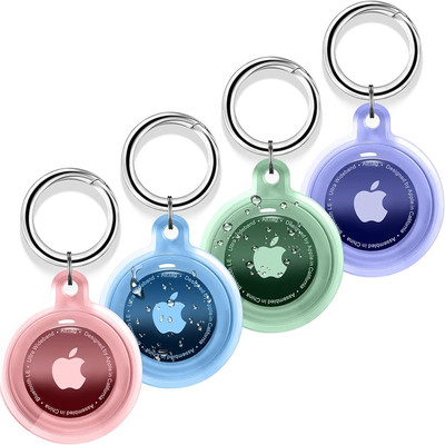 适用苹果AirTag保护透明全包防摔跟踪器保护壳防丢airtags钥匙扣