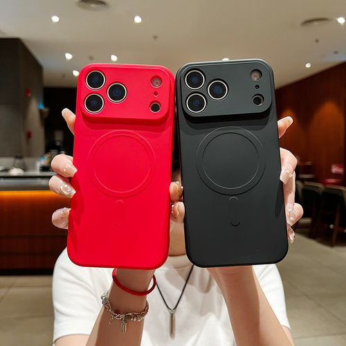 新款磁吸液态适用iPhone17pro手机壳16硅胶15简约散热男苹果13镜头全包防摔14promax软壳magsafe高级12情侣女
