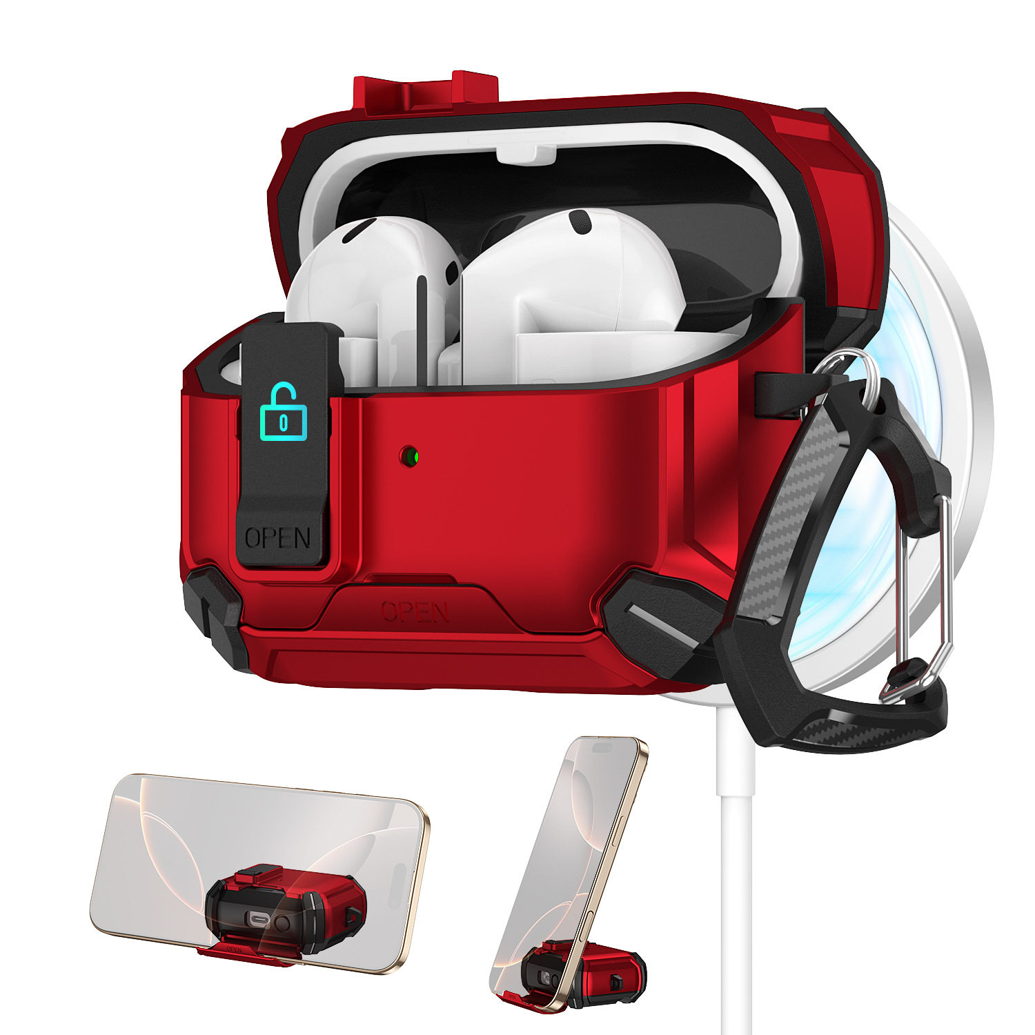 支架式Buds3Pro适用三星耳机保护壳FE磁吸式Galaxy buds 3 pro锁扣开关耳机套Buds3Pro保护套防摔耳机套,3C数码配件,耳机保护套,淘宝优惠券,粉丝福利购,淘宝优惠卷