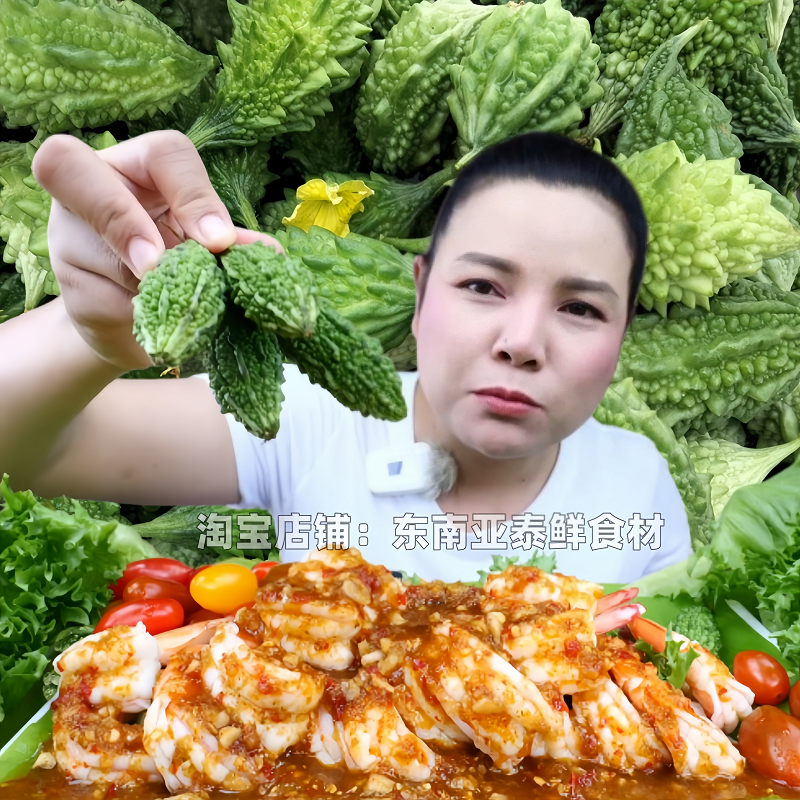 泰国吃播同款小苦瓜新鲜现摘云南山苦瓜福建金铃子癞葡萄餐厅煲汤