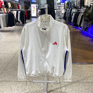 Adidas阿迪达斯女外套26春新款 JKT梭织休闲运动夹克KH0178 WOVEN