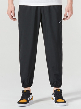 Nike/耐克男子秋季新款透气跑步运动束脚休闲长裤 FB7498-010