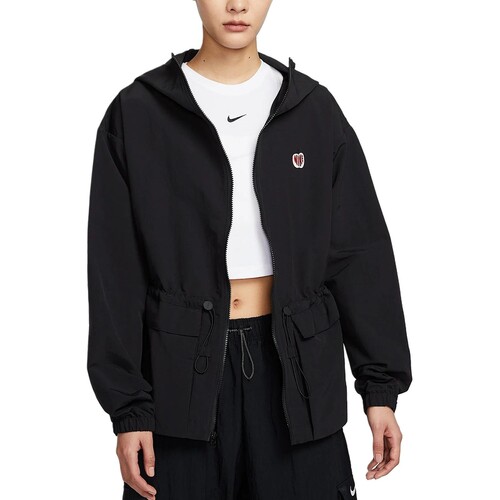 NIKE耐克女子梭织连帽运动外套HV8727-010