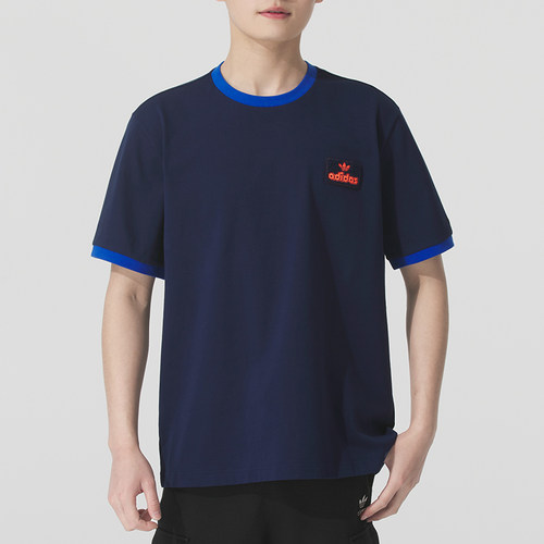 Adidas阿迪达斯三叶草 男女运动休闲潮流刺绣复古短袖T恤 JX2637