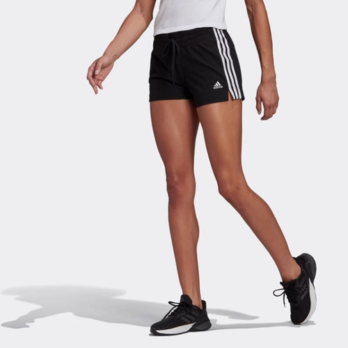 正品Adidas/阿迪达斯女子夏新款简约百搭运动休闲针织短裤GM5523
