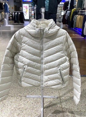 Nike耐克女子羽绒服25冬新款连帽轻便运动休闲保暖外套HV5106-072