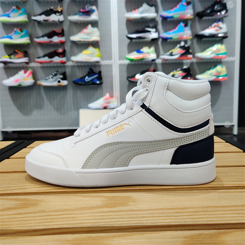 正品Puma/彪马秋冬男女情侣款高帮系带时尚运动休闲板鞋380748-0