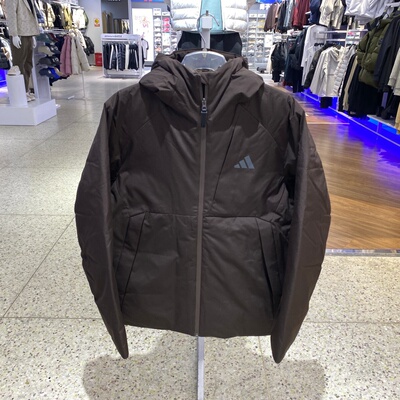 阿迪达斯男冬季连帽羽绒服外套
