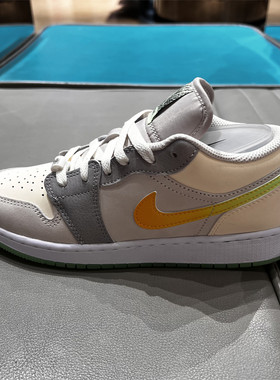 Nike/耐克25新款女子AirJordan1Low灰粉百搭运动篮球鞋HQ2030-001