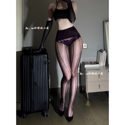 电波极光性感连裤袜编织油光丝滑