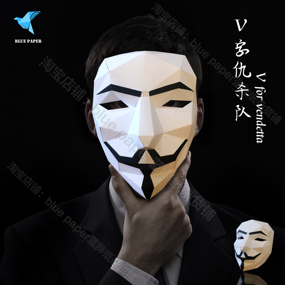 v字仇杀队小丑儿童面具微笑恐怖cos万圣节舞会演出节目道具成人潮