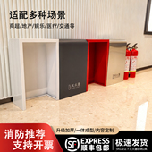 不锈钢灭火器箱子2只装 酒店商场装 饰遮挡工厂车间消防器材放置箱