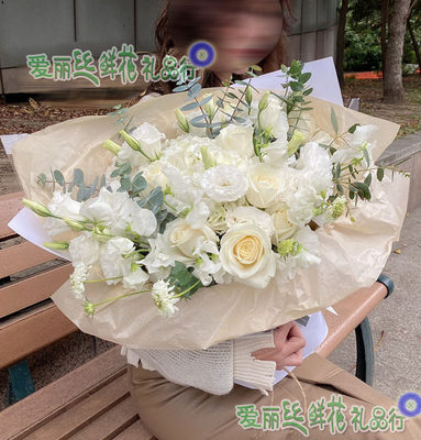 北京白玫瑰附近鲜花速递免费送