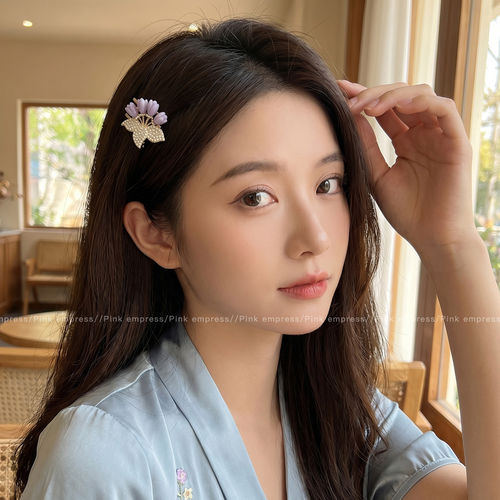 花朵珍珠小号抓夹发夹女侧边夹刘海夹碎发森系甜美鸭嘴夹发卡头饰