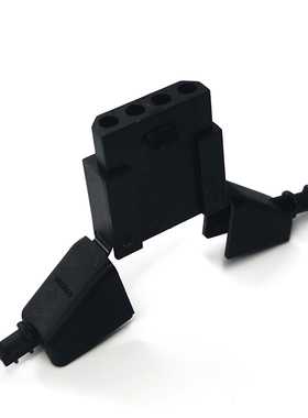 SMS4RDH1苏里奥SOURIAU BURNDY工业4芯黑色带尾夹矩形扁平连接器