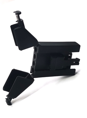 SMS4PDH1苏里奥SOURIAU BURNDY工业4芯黑色带尾夹矩形扁平连接器