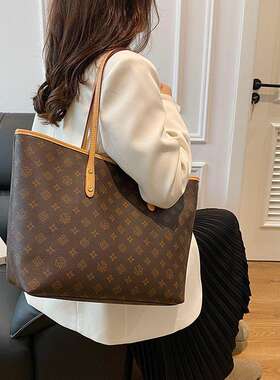 CITEX LV官方旗舰店高级感大包包女2025新款大容量洋气老花托特包