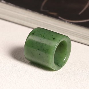 天然和田玉碧玉扳指素面戒指大拇指指环男女款玉佩将将