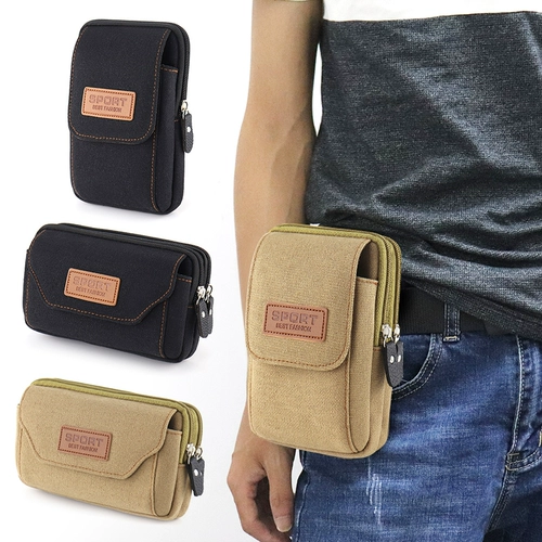 Мужской ремень, универсальная поясная сумка, модный мобильный телефон, городской стиль