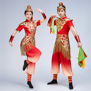 打鼓演出服装女2026新款鼓舞腰鼓威风锣鼓喜庆中国鼓开场舞表演服