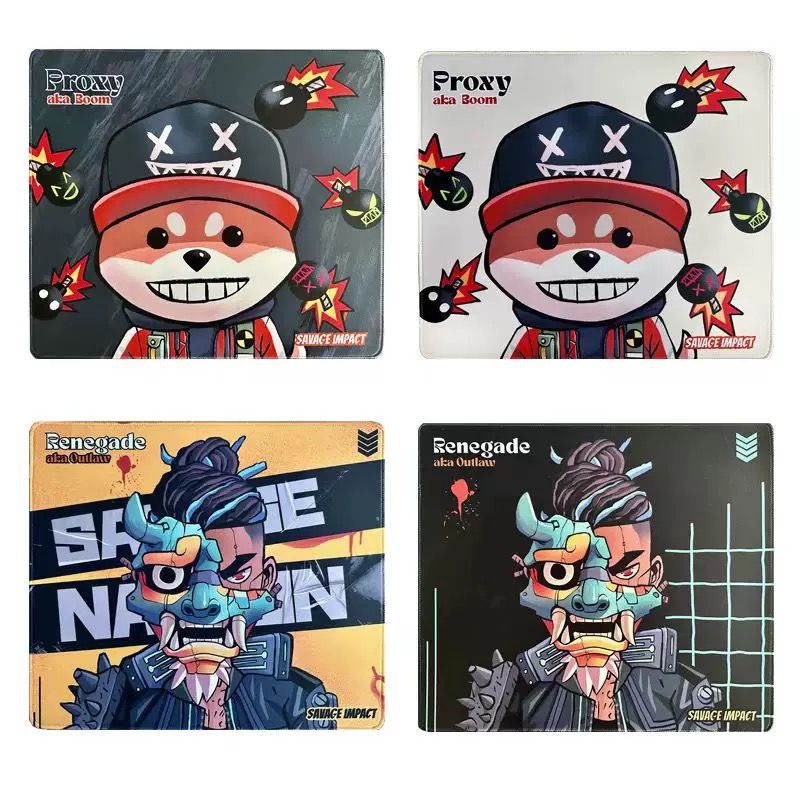 5MM超厚双飞燕野蛮部落鼠标垫电竞游戏超大加厚fps细面锁边桌垫