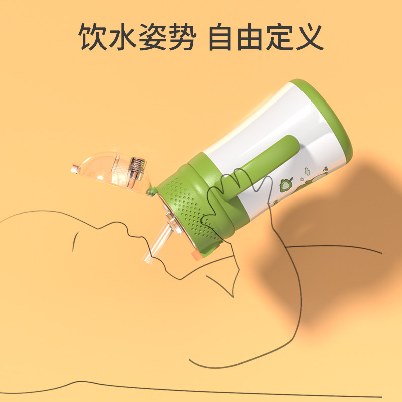 儿童保温杯宝宝吸管杯婴儿喝水学饮杯带吸管水壶防摔幼儿园小学生