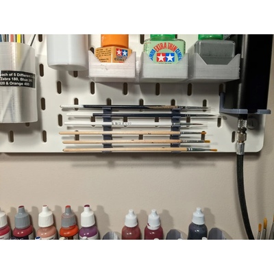 宜家洞洞板配件上色笔刷支架