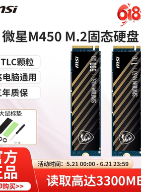 MSI/微星 M450固态硬盘500G/1TB台式机笔记本SSD固态盘M.2 NVME