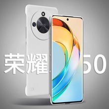 适用华为荣耀x60手机壳x60i无边框x60pro磨砂硬壳x50半包x50gt超薄x50i防摔x50i+保护套x40新款x40i曲面屏x30