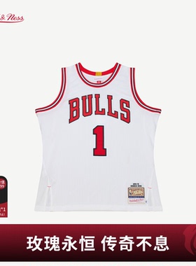 公牛队罗斯14-15/08-09赛季NBA官方MN复刻1号球衣AU球员版