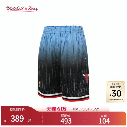 MN公牛队95-96赛季球裤SW球迷版
