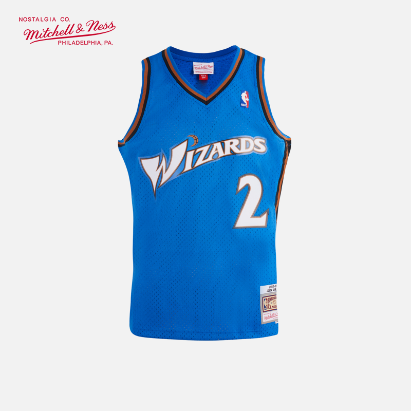 mitchell&ness沃尔10-11年奇才队sw复古mn球衣篮球服运动网眼背心
