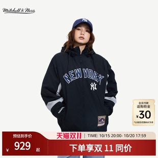 MN官方【MLB联名款】棉服NY洋基队美式复古百搭运动休闲外套男女