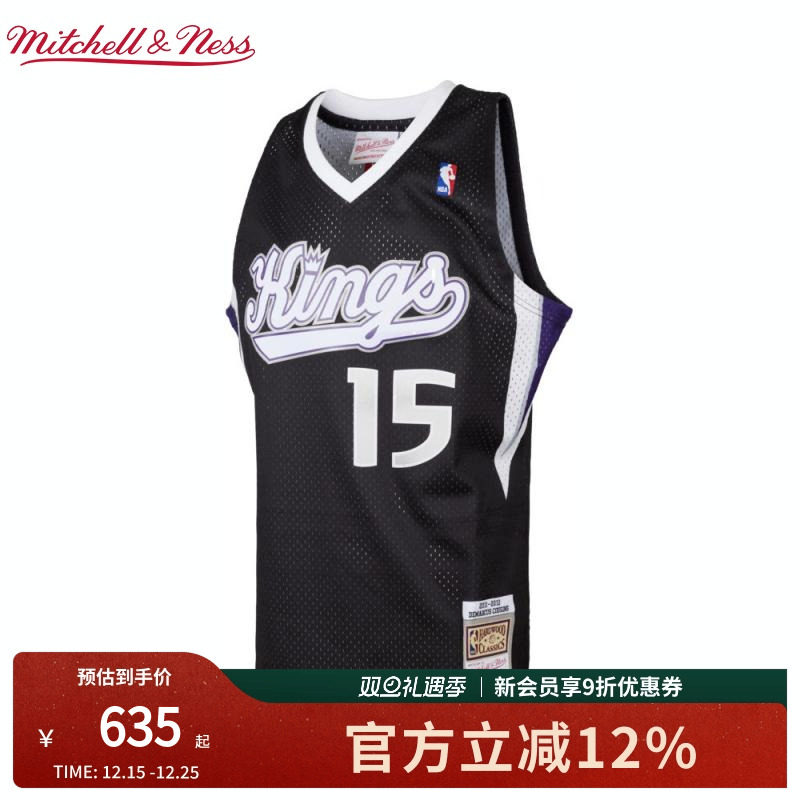 Mitchell&Ness NBA官方国王/考辛斯复古球衣11-12赛季SW球衣