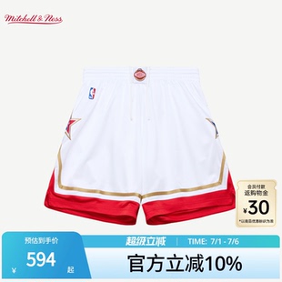 MN西部全明星05-06赛季球裤美式复古AU球员版正品运动短裤男NBA