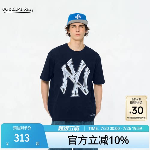 MNxMLB潮流运动短袖T恤男女同款
