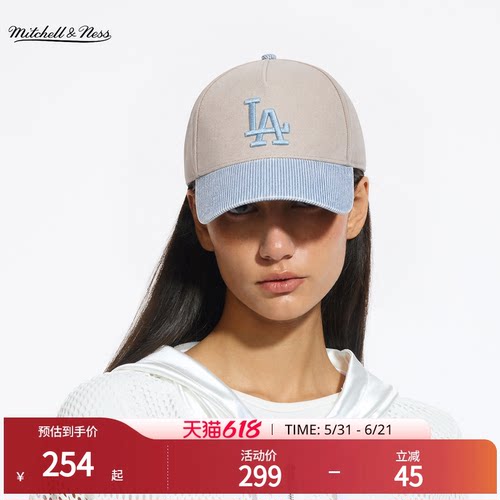 MNxMLB道奇洋基百搭弯檐棒球帽