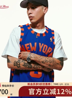 尼克斯队马布里05-06赛季NBA官方MN复刻3号球衣SW球迷版