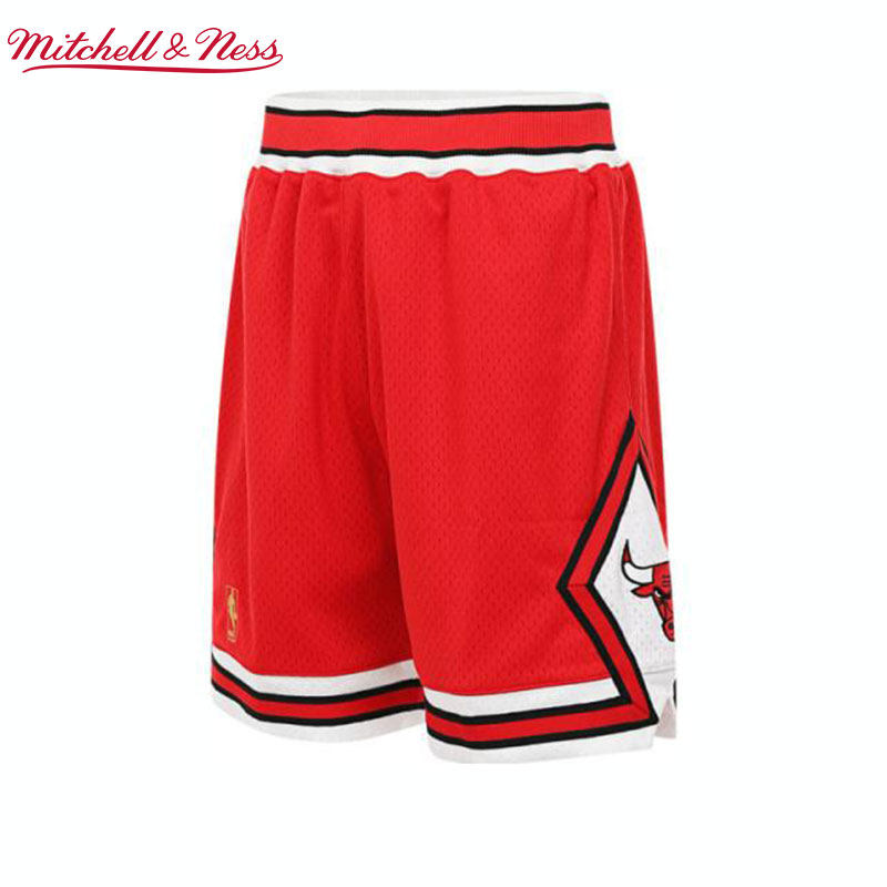 MN公牛队球裤经典美式复古篮球运动AU球员版正品运动短裤男NBA