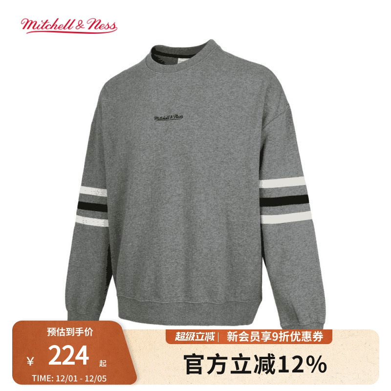 套头衫圆领卫衣mitchell&ness