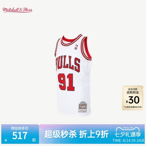 MN罗德曼经典运动球衣集合球迷版
