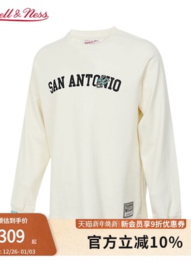 mitchell&ness卫衣简约保暖百搭显瘦运动休闲圆领长袖T恤集合男MN
