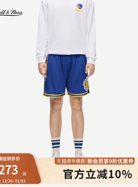 mitchell&ness短裤湖人勇士76人独行侠休闲透气百搭运动短裤男MN