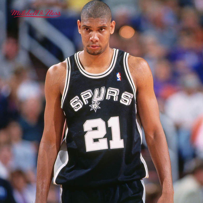 马刺队邓肯98-99赛季NBA官方MN复刻21号球衣集合SW球迷版